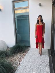 Valentino red dress size 8