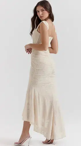 Rent HOUSE OF CB Seren Maxi (Vintage White) dress