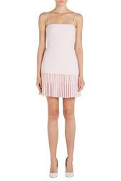dion lee pink net pleat dress