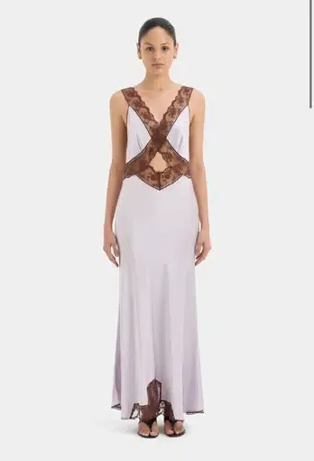 Sir the Label Aries Cutout Midi Brown