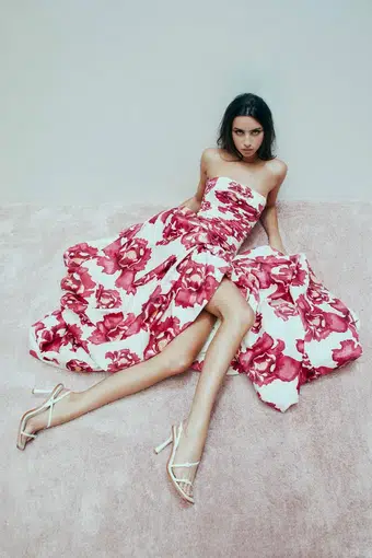 Aje Behold Maxi Dress Boldly Blooming Size 14 | The Volte