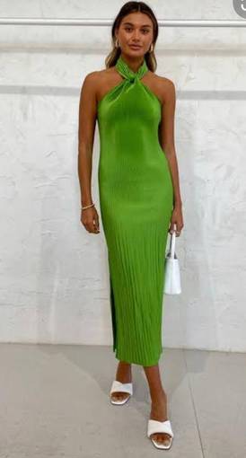 Lidee Soirée Halter Gown Green Size 12 | The Volte