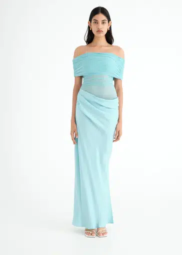 NICO OFF THE SHOULDER MAXI DRESS - BENNI. main image 1