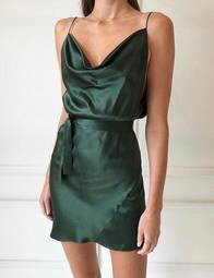 One Fell Swoop Ashton Mini Dress Size 12 - Jungle (Green)