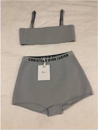 Christian Dior two piece set grey size 8 