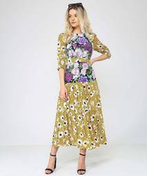 Rixo London Leopard Daisy Retro Dress Print Size 6