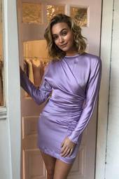 Nicola Finetti Georgy Mini Dress Purple Size 6