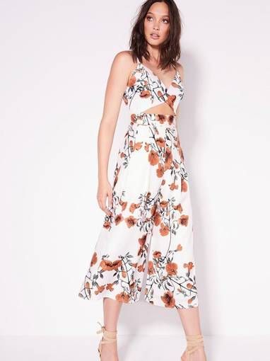 Sheike Fine Vines Floral Jumpsuit size 8