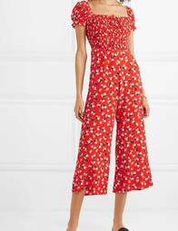 Faithfull the Brand Della Jumpsuit - Small - Red Jasmine Floral Print