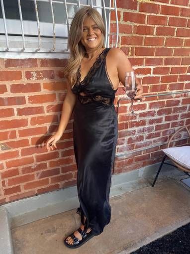 Sir the Label Aries cut out dress black 