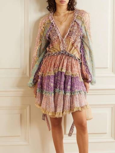 Zimmermann Carnaby Frill Mini Dress Size 0 / 6-12