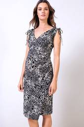 ISABELLA OLIVER Cardine dress Flora Black & White Size 10