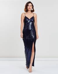 Bariano Hailee sequin gown in Navy size 10 *return postage included*