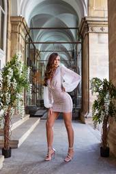 Nadine Merabi Maya Dress White Size 8