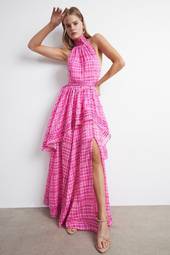 Aje Bungalow Sienna Dress Pink Size 12