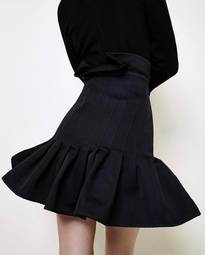 Ellery Kyoto Pleated Mini Skirt Blue Size 6