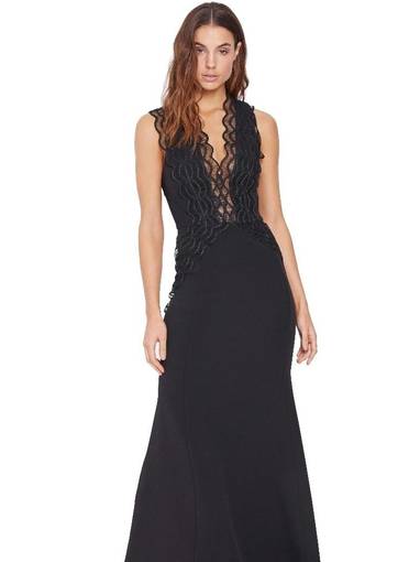 Camilla and Marc Arches Lace Trim Dress Black Size 8
