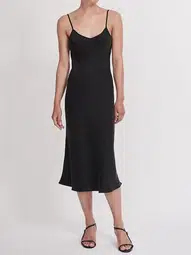 Silk Laundry 90s Slip Dress Black Size 6