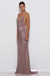 Abyss by Abby Jilah Gown Pink Size 12