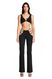 I. AM. GIA Lucid Crop Top & Pants Set Black Size Small (8)