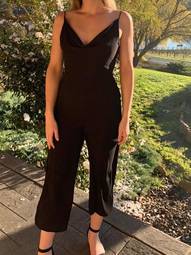 Finders Keepers stand still jumpsuit black size 10