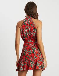 Tussah Hamptons Mini Dress Red Floral Size 12