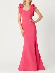 Rebecca Vallance Martini Bow Gown Pink Size 14