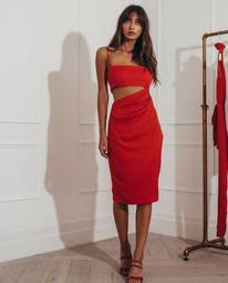 Misha Collection Selena Dress red 