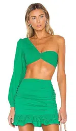 Lovers and Friends Ava Top and Brooke Skirt Set Green Size 6