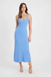 Kookai Stirling Strap Dress Blue Size 8 