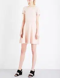 Sandro Aspen Knit Dress in Light Pink Size 8
