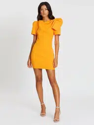 Mossman The Golden Hour Dress in Citrus Yellow Size 12