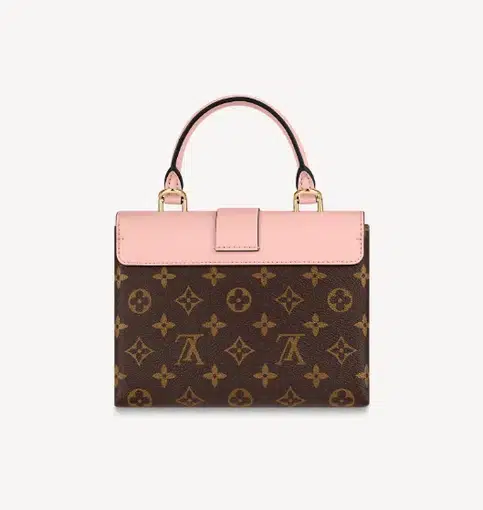 Louis Vuitton Locky Handbag Monogram Canvas with Leather BB Brown