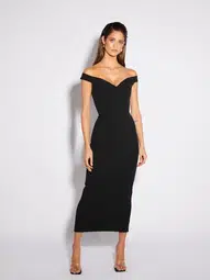 Effie Kats Aami Midi Dress Black Size 10