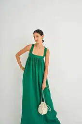 Oroton Peppermint Sun Dress Green Size 10