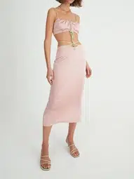 Hansen and Gretel Cali Top and Mariika Skirt Set Pink Size 4