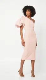 Mossman The Lost and Found Midi Dress Pink Size 6