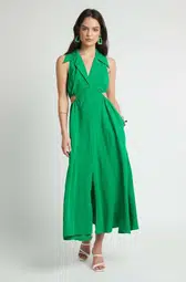 Sheike Jackpot Maxi Dress Green Size 8