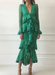 Nicola Finetti Maia Dress Green Size 12