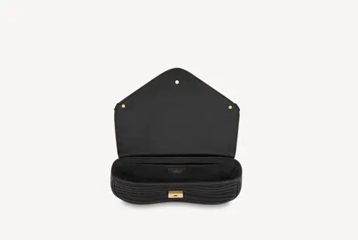 Louis Vuitton Calfskin New Wave Chain Pm Black 566868