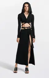Dion Lee Rope Wrap Top and Skirt Set Black Size 8