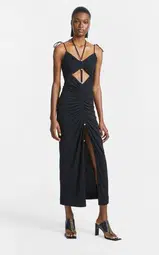 Dion Lee Gathered Butterfly Dress Black Size 8