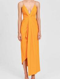 Significant Other Gold Dust Dress - Sunrise Orange - Size 8