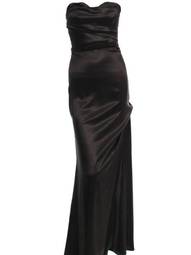 Vivienne Westwood Black Strapless Side Split Gown size 8