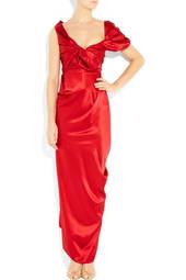 Vivienne Westwood Red Gold Label Opuntia silk-satin gown size 8