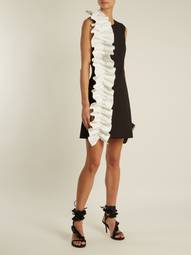 MSGM Black Ruffle Mini Dress size 12