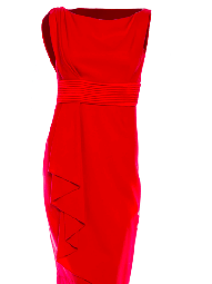 Valentino Structured Draped Dress – Red size 10