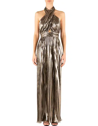 Carla Zampatti Monroe Gown Gold Size XS | The Volte