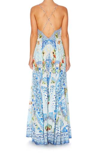 Camilla A Night To Remember Pleated Slip Dress Print Size