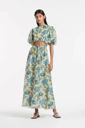 Sir the Label Celia Puff Sleeve Dress in Marguerite Print Size 0/AU 6